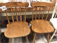 2 MAPLE CHAIRS