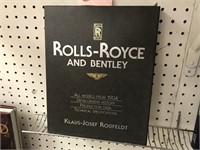 ROLLS ROYCE HARD COVER CONSOLE BOOK