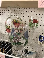 11" HAND PAINTED VASE & MORE