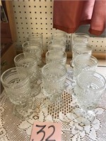 12 PC. WEXFORD CRYSTAL STEMWARE