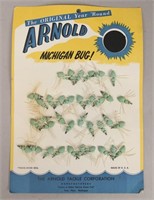 Arnold Tackle Co Michigan Bugs on Card - Paw Paw