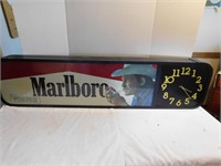 Marlboro Ad Piece Electric Light/Clock