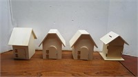 NEW Wooden Bank Houses
