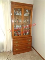 Ethan Allen wall unit display cabinet