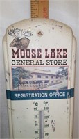 Vintage Moose Lake General Store Thermometer