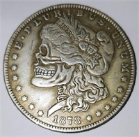 Unusual Collectible Skull Coin