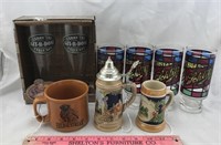 Vintage Schlitz Glasses & Mini Steins