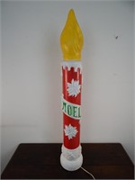 Vintage Blown Plastic Christmas Candle