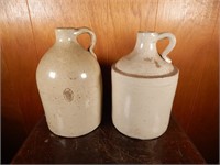 Pair of antique Crock Jugs