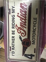 Indian Motorcycle Tag