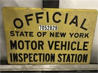 New York Inspection Sign