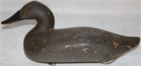 CARVED & PAINTED WOODEN DECOY, 15 1/2"L