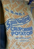 Pair Of Burlap Potato Bags