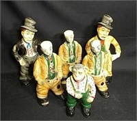 Five Thoman Figurine Banks & Monkey