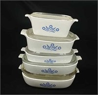 Ten Piece Cornflower Pattern Corningware