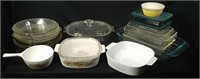 Twenty + Pieces Of Pyrex/fireking & Corningware