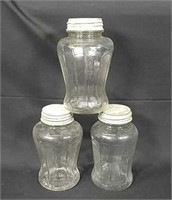 Three Quart Speas Jars With Lids