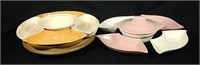 Two Mid Century California Pottery Serving Sets