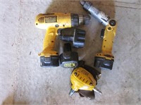 2 DeWalt Cordless Drills & Tool Shop Air Palm Nail