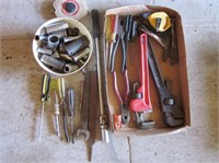 Sockets, Pipe Wrenches, Screwdrivers, & Pliers
