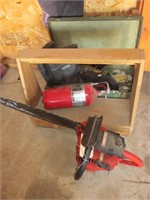 Chainsaw, Fire Extinguisher, Knee Pads