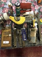 MISC. LOT OF TOOLS AND HARDWARE