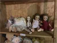 LOT OF VINTAGE DOLLS AND DOLL PARTS