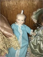 GERMAN THREE FACED DOLL WITH PORCELAIN