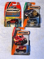 3 Matchbox Vehicles In Packages