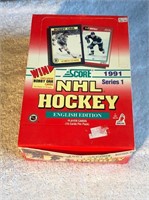 1991 Score Wax Box Hockey Cards