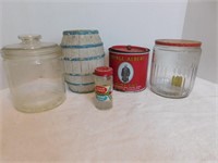 Misc Lot-Kitchen Container, Small Jars