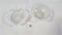 Fenton Opalescent Hobnail  Candy Dishes