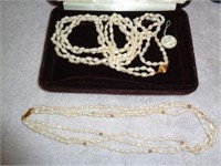 2 Seed Pearl Necklaces
