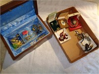 Jewelry Box and Contents and Box Flat