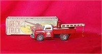 Sanesa Tin Litho Wreck Toy Truck 
Toy Wrecker In