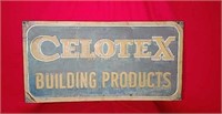 1940 Celotex Building Peoducts Tin Sign