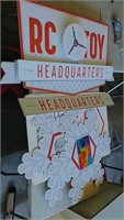 RC Toys Headquarters sign and others
