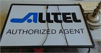 Alltel advertising lighted sign