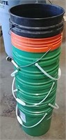 Stack of 5 gal buckets