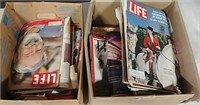 2 boxes of Life, Time and other magazine