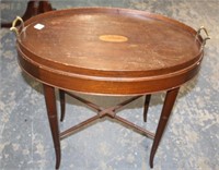 Oval Tea Table w/ shell inlay