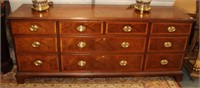 10 Drawer mahg. Dresser w/ banded inlay