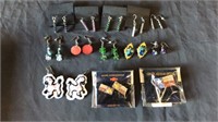 GROUPING OF COSTUME JEWELRY FOR PIERCED EARS AND