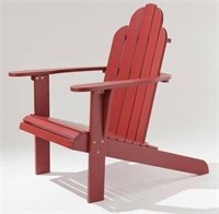 Linon Adirondack Chair in Red