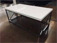 Monarch Specialties Cocktail Table, Chrome Metal