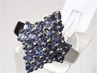 $400. St. Sil. Tanzanite Ring (Size 7)