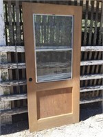 Wooden Door w/ Glass Window