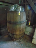 SUPER COOL Primitive Barrel Full of Canning Jars
