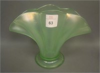Fenton Stretch #847 Fan Vase – Florentine Green