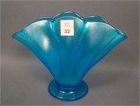 6” Tall Fenton Stretch #847 Fan Vase – Celeste
